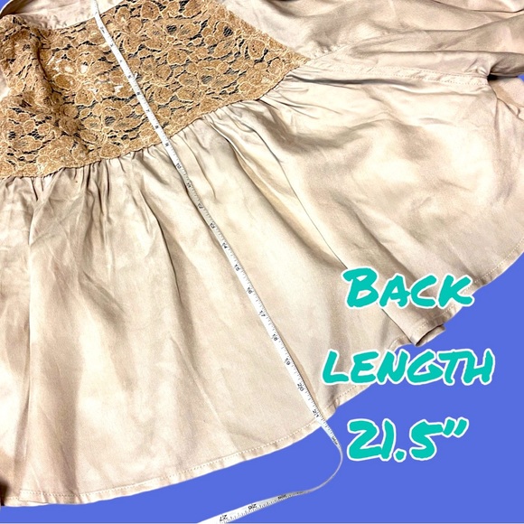 🎉HP🎉 NWT Urban Outfitters Callie Lace Blouse in Cream. Size Small 🌺 - Picture 7 of 13